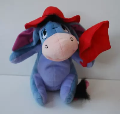 Eeyore With Inside Out Umbrella & Red Hat Fisher Price 2005 9 Tall Pooh's Friend • £14.95