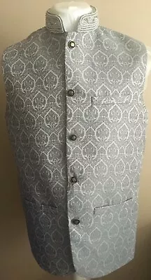 Asian Waistcoat Grey Small Men's Wear Eid Clothes Pakistani Brand New • £29