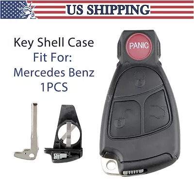 Car Key Fob Shell Case IYZ-3312 For Mercedes Benz W168 W202 W203 W208 W210 W211 • $10.29