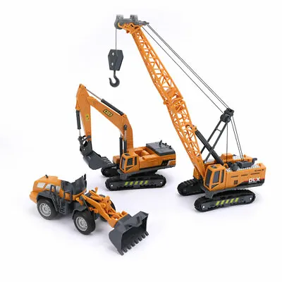 £9.72 • Buy Toy Model Crane, Forklift, Excavator Engineering Alloy Classic Vehi P4