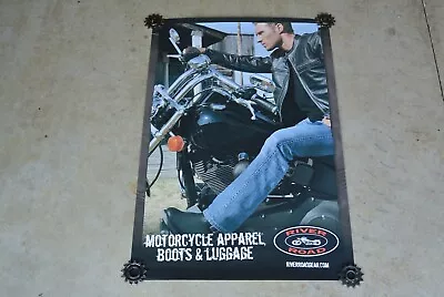 River Road Motorcycle Apparel Boots And Luggage Poster Shop Sign Ad 2335 Z4 • $35