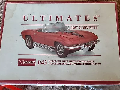 1990 Revel Monogram Ultimates 1967 Corvette 1/43 Model 2045 Etched • $10.99