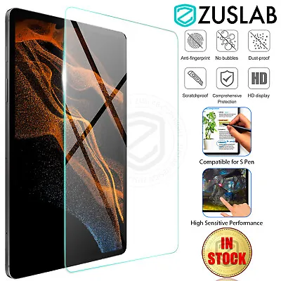 $21.95 • Buy For Samsung Galaxy Tab S9 S8 Plus Ultra 11 12.4  Tempered Glass Screen Protector