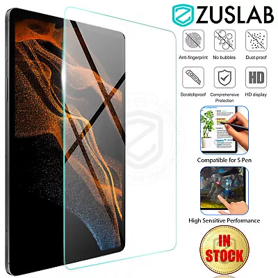 For Samsung Galaxy Tab S9 S8 Plus Ultra 11 12.4  Tempered Glass Screen Protector • $15.95