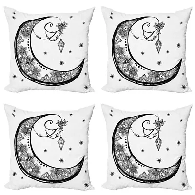 Paisley Pillow Cushion Set Of 4 Floral Moon • £22.99