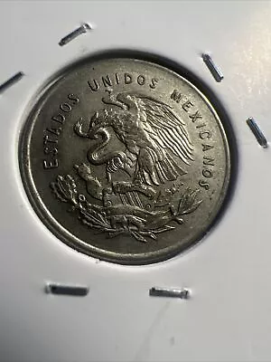 1951 Mexico Mexican 25 Centavos Eagle Silver Coin XF Z910 • $4.99