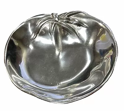 Vintage 1993 Mariposa Brillante Dish Tomato Shape 6   Weighty Aluminum Serving • $21.99