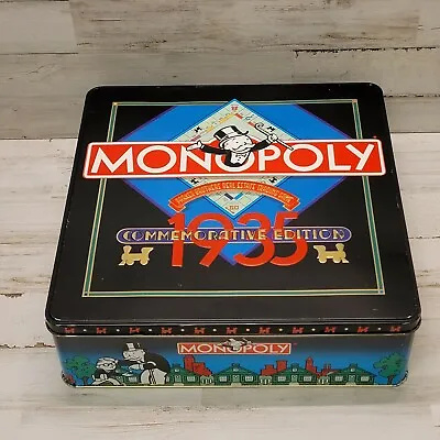 Parker Brothers Monopoly Real Estate Board Game 1935 Commemorative Edition Tin • $14.99