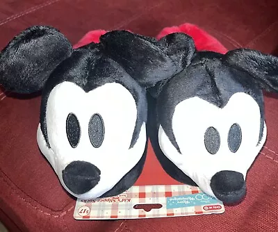 Mickey Mouse Slippers Kids Sz Lrg/Womens 5/6 - Disney 100 Retro Reimagined. NEW! • $24.99