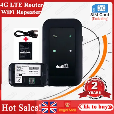 Mini Unlocked LTE 4G Wireless WiFi MIFI Router Portable Mobile Broadband Hotspot • £11.99