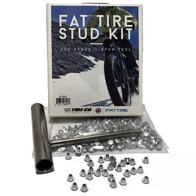 Vee Tire Fat Tire Bike Stud Kit - 250 Pointed Carbide Tip Studs And Install Tool • $72.88