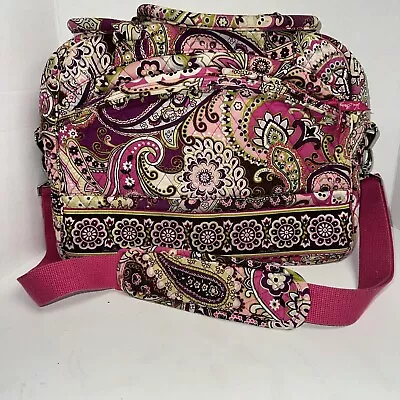 Vera Bradley Very Berry Paisley Metropolitan Travel Laptop  Bag • $16