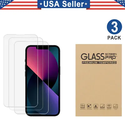 3PCS Tempered Glass IPhone 6 6S 7 8 SE X XR XS MAX 11 12 13 14 15 • $3.35