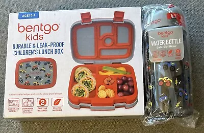 Bentgo Kids Prints Pack MONSTER TRUCK Leak-Proof Lunch Box & Water Bottle Set • $24.99