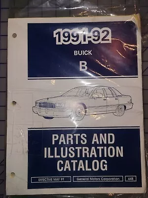 1991 1992 Buick Parts & Illustration Catalog Manual B Body Roadmaster  • $38.69