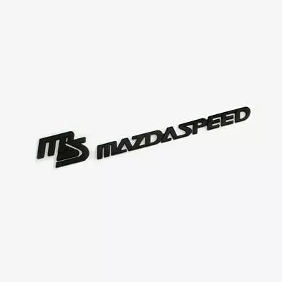 NEW JDM MS Mazdaspeed Black Metal Badge Car Body Rear Trunk Lid Sticker Emblem • $15.99