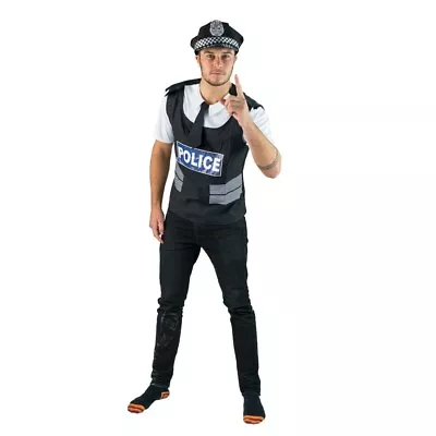 £14.99 • Buy Adult Mens Police Officer Costume Size Large Cop Uniform Fancy Dress Stag Party