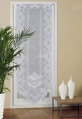 N Net Door Curtain Panel - Lace Door Curtains - French Vintage Drapes Blind Emb • £13.41