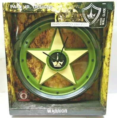 Paul Jr Designs - As Seen On Tv 12  Warrior Motorcycle Rim Wall Clock New • $11.95