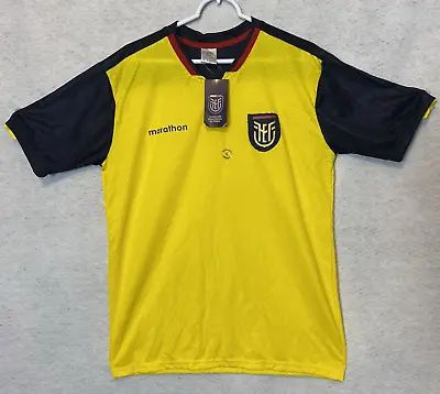 Federacion Ecuatoriana De Futbol Ecuador National Soccer Jersey Size Large • $34.99