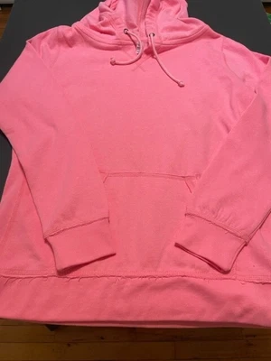 $14 • Buy Ladies Hot Pink Weathered Hooded Sweatshirt Size Large