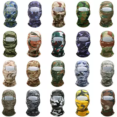 $3.99 • Buy Camo Balaclava Face Mask UV Protection Ski Sun Hood Tactical Masks For Men Women