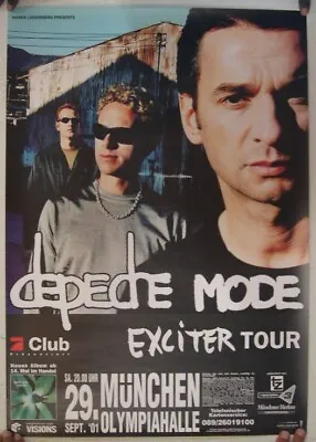 Depeche Mode Poster Exciter Tour Germany Munchen September 29 2001 • $169.47