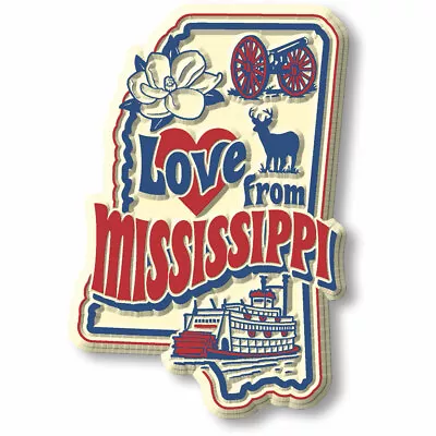  Love From Mississippi  Vintage State Magnet By Classic Magnets • $6.99