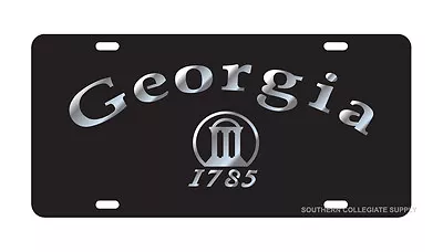 UGA UNIVERSITY OF GEORGIA Black Mirrored  1785  License Plate / Car Tag   • $24.95
