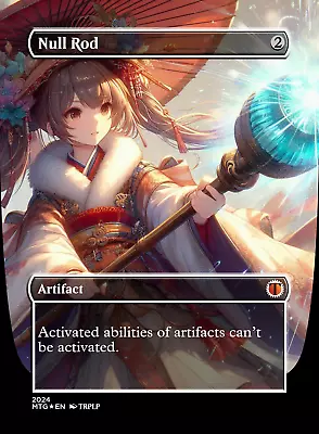 Null Rod - Anime Waifu High Quality Altered Art Custom Cards • $7.99