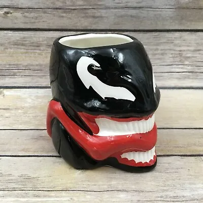 Loot Crate Marvel Venom Molded 16oz Black Ceramic Mug Cup Spiderman Comic • $15.60