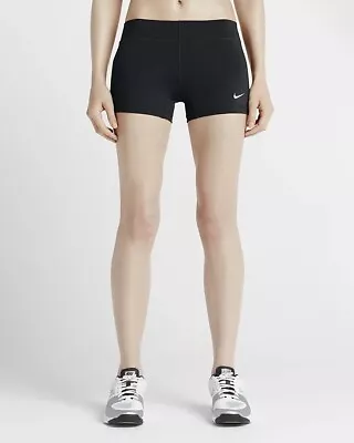 Nike Performance Black/White Game Volleyball Shorts 108720-010 Women's XL • $19.99