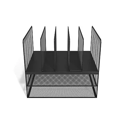 TRU RED 7 Compartment Wire Mesh File Organizer Matte Bk TR57537-CC • $39.16