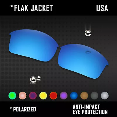 Anti Scratch Polarized Replacement Lenses For-Oakley Flak Jacket Options • $10.75