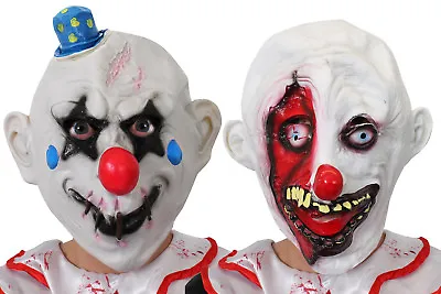 £6.99 • Buy Scary Clown Mask Overhead Rubber Horror Masks Halloween Fancy Dress Costume 