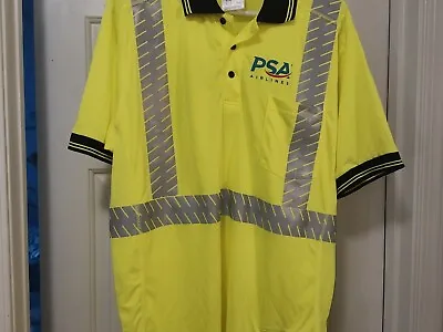  Pacific Southwest Airlines PSA Ground Crew Polo Neon Shirt  • $25