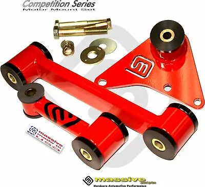 $197.15 • Buy Massive Motor Engine Trans Mount 3 Pc Set NEON SRT 4 Turbo Solid Upper Lower 2.4