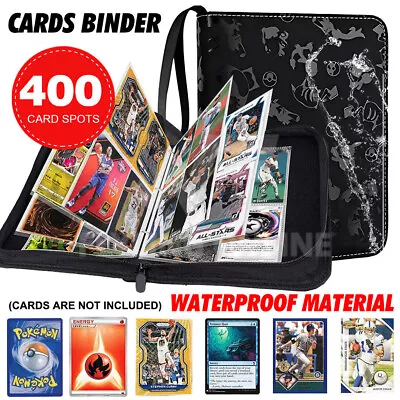 400 Pockets Card Folder Binder Album Book Cards Holder Case For CCG Game Cards • $19.95