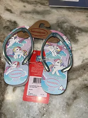 HAVAIANAS Flip Flops MY LITTLE PONY Kids Size US 9 C. EUR 25/26 New • $15