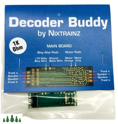 Nixtrainz NTZ4 Decoder Buddy Original  1K Resistors  DCC Motherboard  8 Output • $12.49