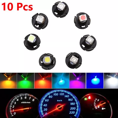 10 Pcs Pilot Lamp T3 T4.2 T4.7 Instrument Light Wedge Panel Car Bulb LED 12V • $8.79