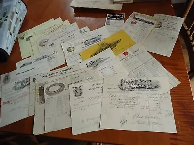 Big Lot Antique Letterheads RCA Victor  Tires  Jewelry  Flour MUCH MORE • $75