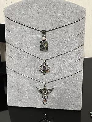 Vintage 925 Necklaces Lot Of 3 • $60