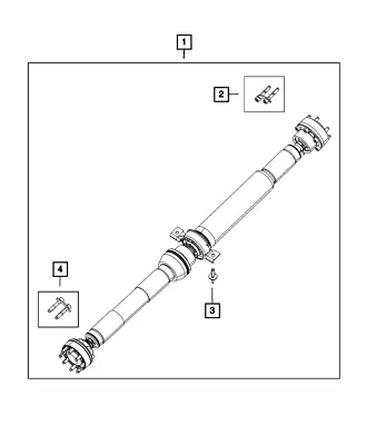 Genuine Mopar Drive Shaft 52123730AD • $787.09