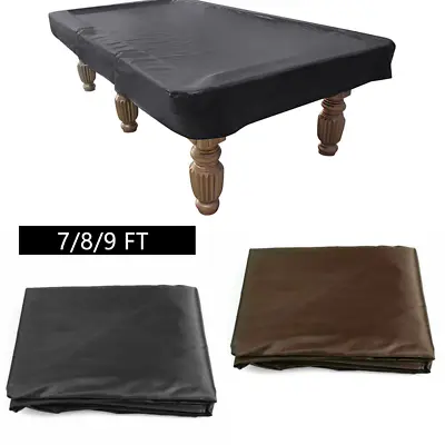 7/8/9 FT Waterproof Pool Table Cover Billiard Cover PVC For Snooker Dustproof • $17.49