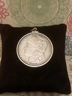 Vintage USA One Dollar $1 Coin Necklace Pendant Morgan Silver Dollar Jewelry • $60