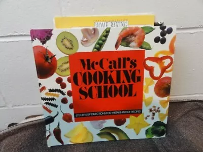 Mccall's Cooking School Cookbook Binder 1992 folders 1-12 • $10.50