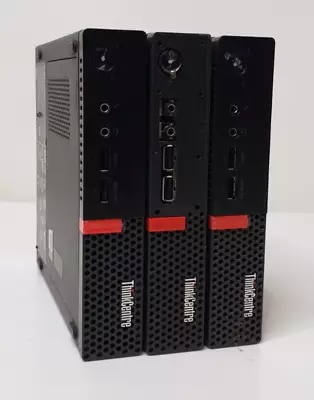 Lot Of (3) Lenovo ThinkCentre M710q Micro 2.40GHz Intel I5-7400T 16GB RAM No HDD • $61