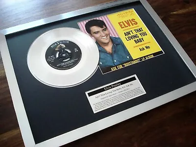 £84.99 • Buy Elvis Presley Ain't That Loving You Baby Platinum Disc 7  Single Record Award