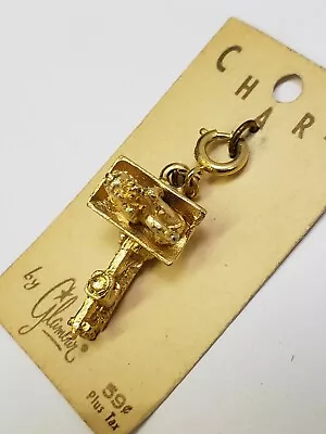 Vintage NOS Baby On Weight Scales Charm Gold Plated 3D Charm By Glamour • $13.99